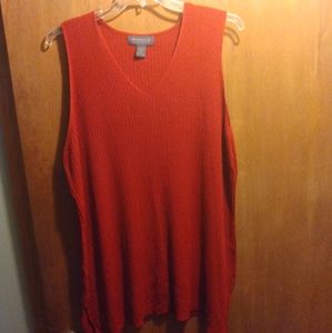 Lane and Bryant red sweater vest